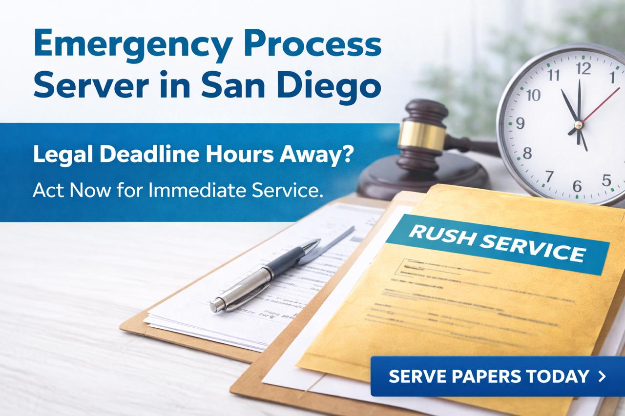 emergency process server San Diego